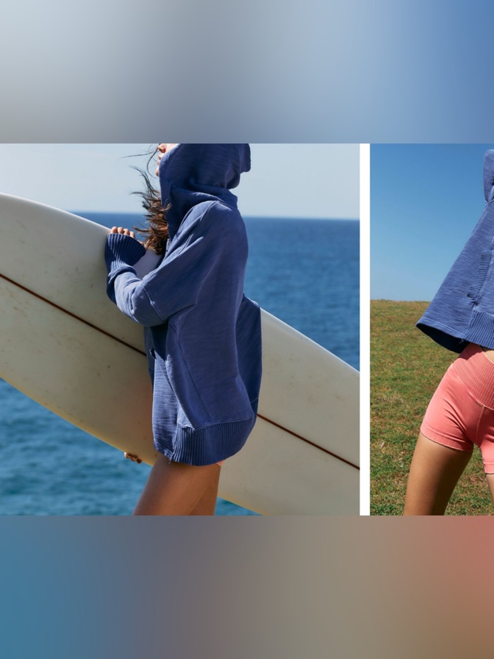 NWOT Free People FP Movement Solid Honey Dove Pullover - African violet - large - Picture 2 of 12